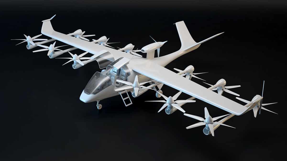 AMRD Silene Jet Second Concept Design by ETL Visuals 3D Clay Render