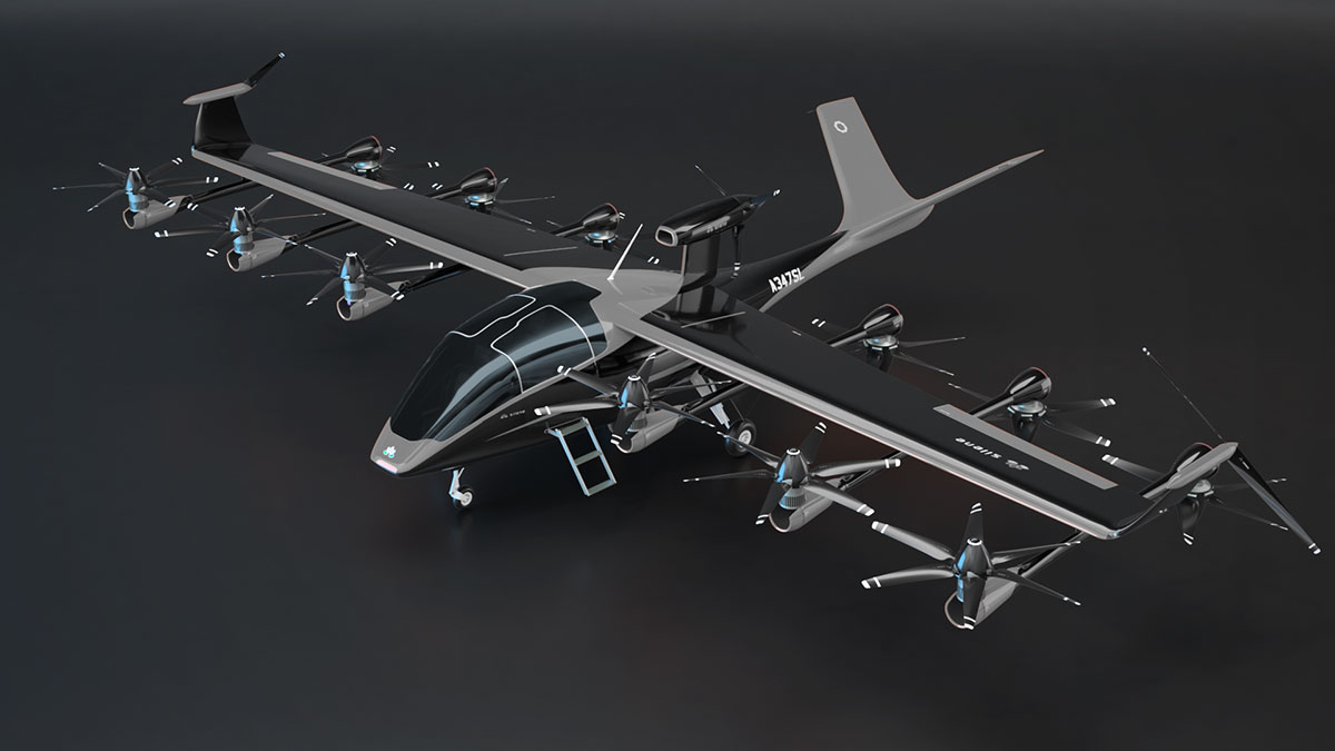 AMRD Silene Hybrid Jet 3D CGI Render Variation Pattern Grey