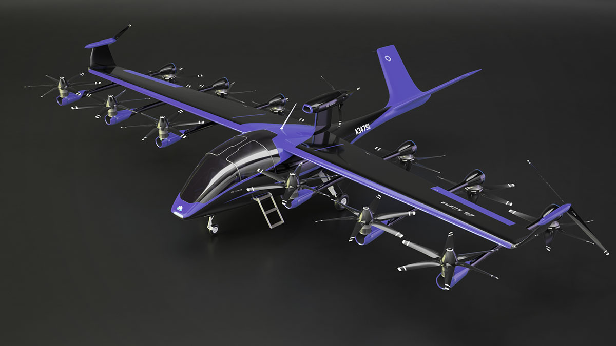 AMRD Silene Hybrid Jet 3D CGI Render Variation Pattern Purple